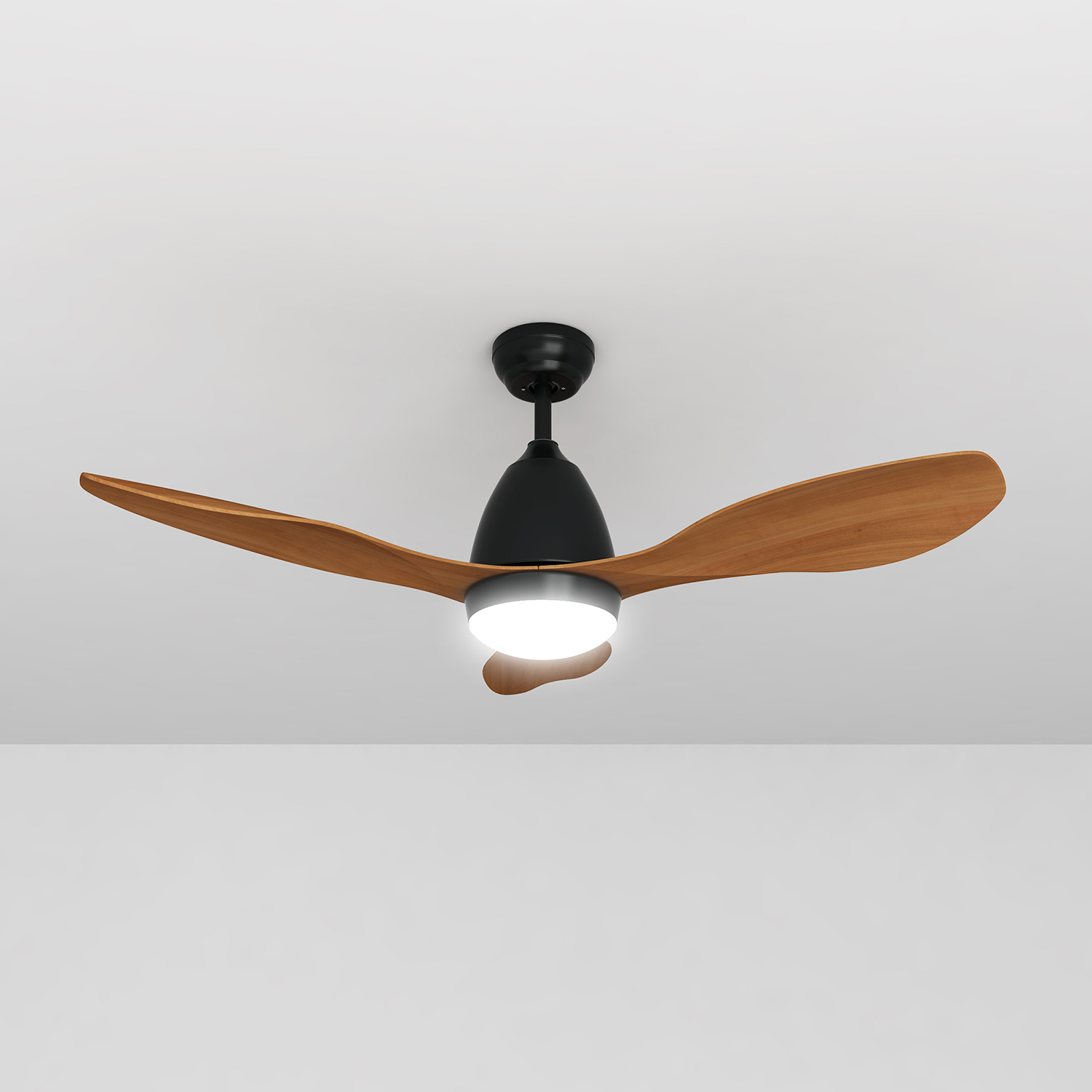 52"&48" Ceiling Fan With LED Light Remote Control DC&AC Motor 3 Colours