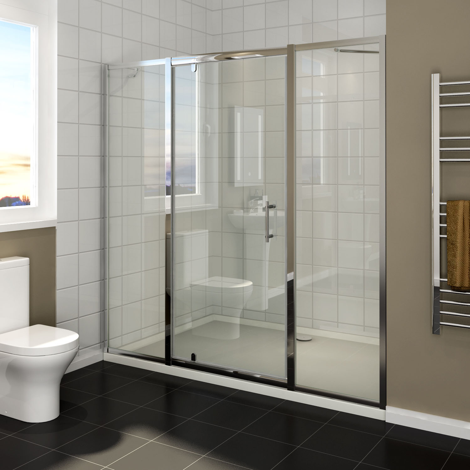 900x800x50mm Square Durable Acrylic Fiberglass Shower Base Australia