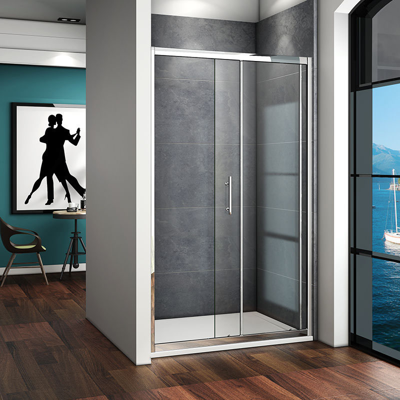 Sliding Shower Screen Wall to Wall 100170cm Shower Door 40mm Adjustable Width eBay